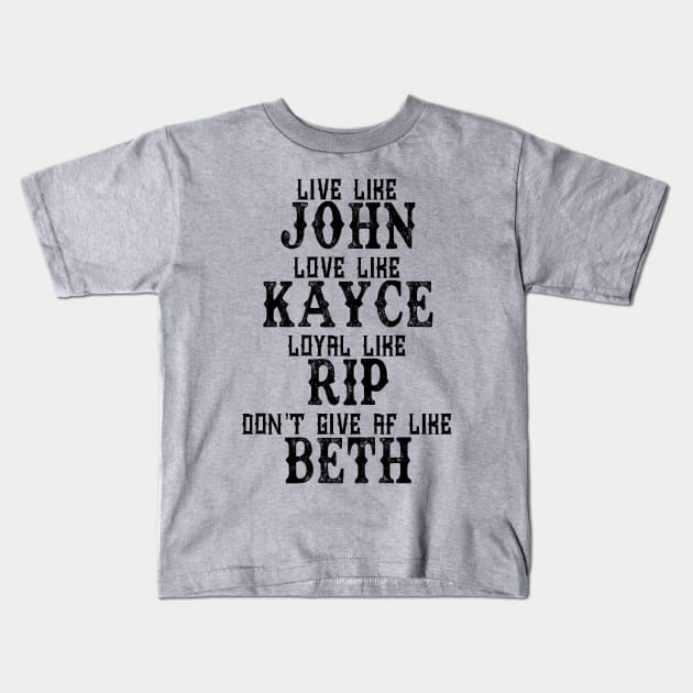 John Kayce Rip Beth Kids T-Shirt by EJTees